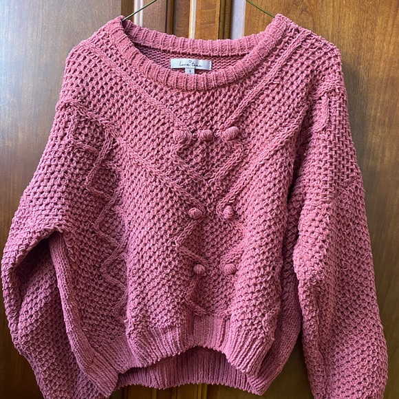 Love Tree Mauve Sweater, Size Small - Picture 1 of 4
